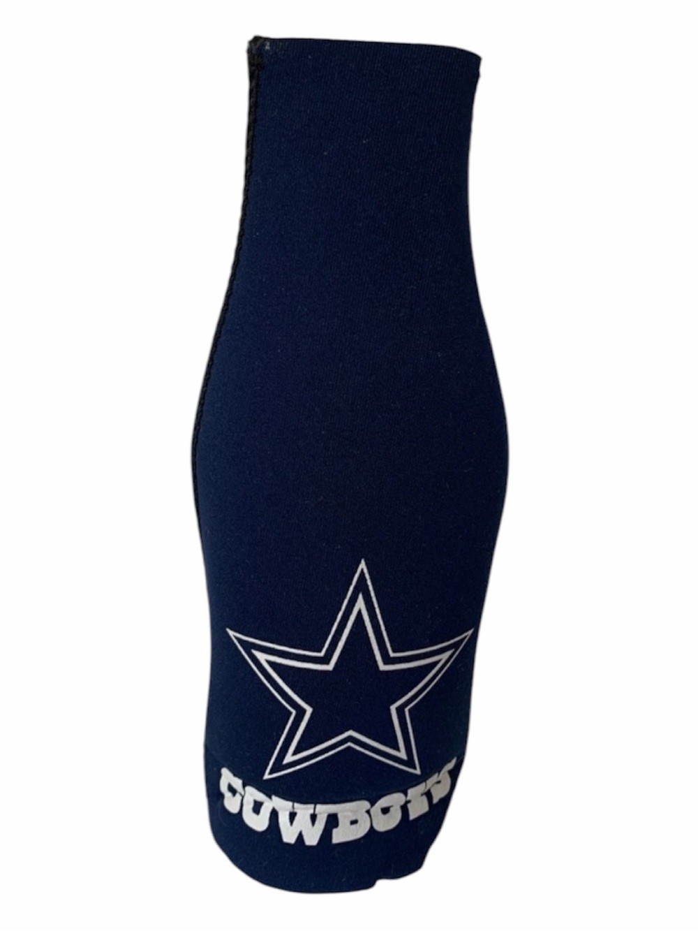 Dallas Cowboys NFL Bottle Koozie Drink Zipper Cooler Navy Blue White Football